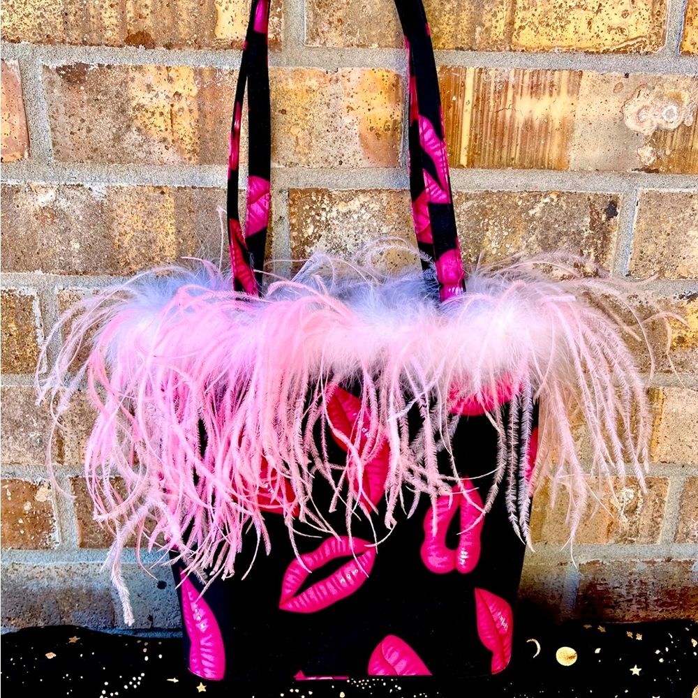 Y2K Lip print Tote Purse